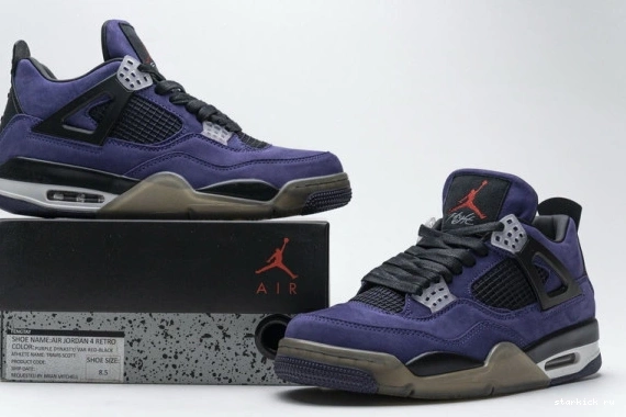 AJ4-766302 x 4 Jordan AJ4-766302 Travis Air Retro Purple Scott 0820